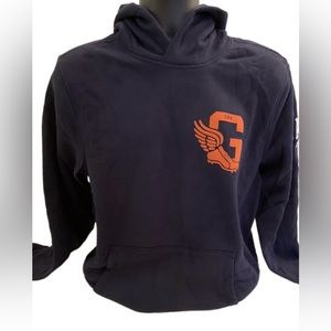 Men’s Gap Athletic Logo Hoodie Pullover Long-sleeved Medium Navy